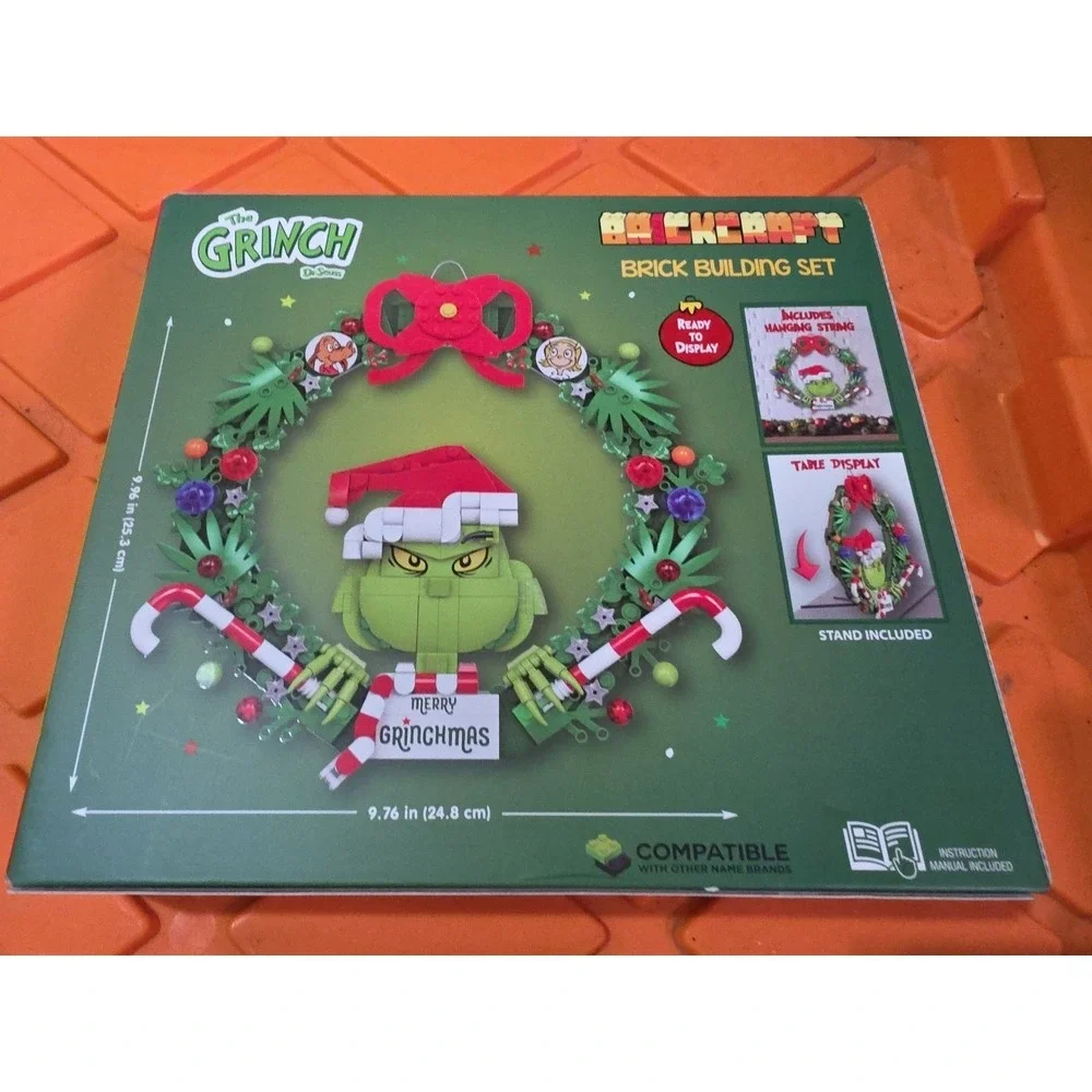 Dr. Seuss The Grinch Grinch Wreath Brick Building‎ Set